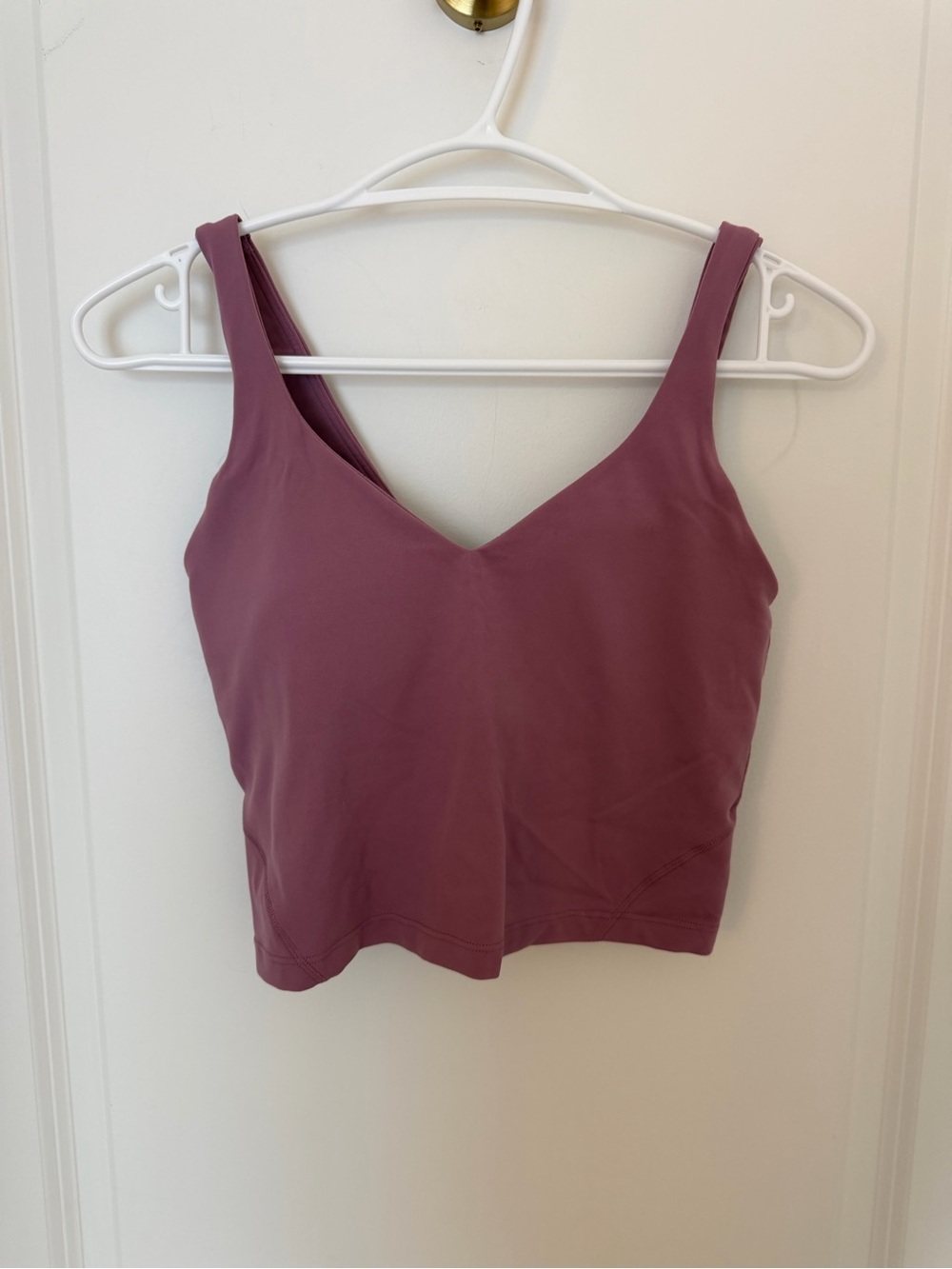lululemon athletica Mauve V-Neck Crop Tank